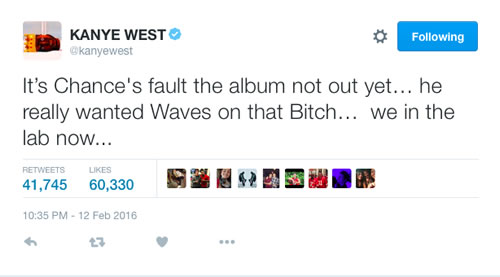 Kanye West说新专辑The Life Of Pablo推迟发行都怪这个嘻哈歌手..办事不利被Ye骂了
