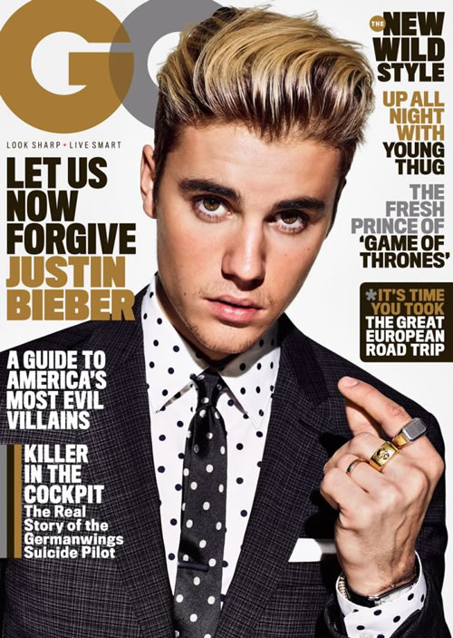 Justin Bieber比伯首次登上GQ杂志封面..正面回应绯闻女友Hailey Baldwin (7张帅照/一张半裸纹身肌肉照)