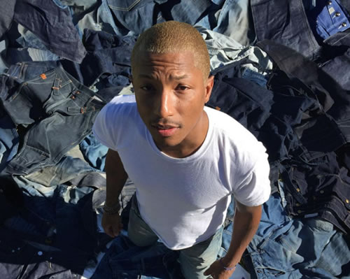 Pharrell今天开始成为这个牛仔裤品牌老板..嘻哈迷以后商场购物会多份亲切感