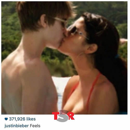 Aww!!! Justin Bieber这个举动分明是想与旧爱Selena Gomez复合..她马上给最帅的旧爱一个暖暖的回应 (照片)
