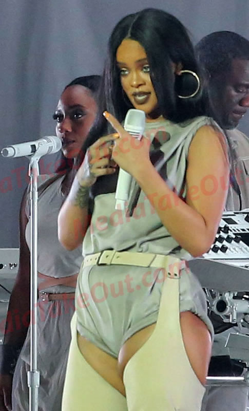 欣赏Rihanna的狂野与Sexy..另外有媒体又说她怀孕了 (2张照片)