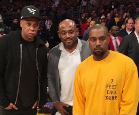 绝对没白来! 嘻哈界大腕Jay Z, Kanye, Snoop Dogg, Kendrick Lamar观看科比的最后一场比赛 (6张照片)
