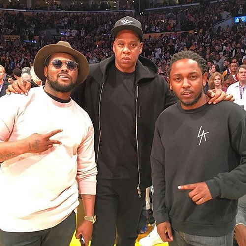 绝对没白来! 嘻哈界大腕Jay Z, Kanye, Snoop Dogg, Kendrick Lamar观看科比的最后一场比赛 (6张照片)