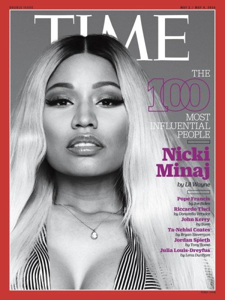 Nicki Minaj登上时代杂志封面成为TIME 100大影响力人物..老板Lil Wayne为她做的这件事你得知道 (图片)