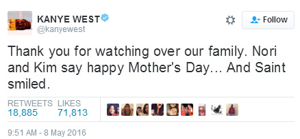 感人! 这是Kanye West在母亲节纪念已故妈妈Donda的方式 (图片)
