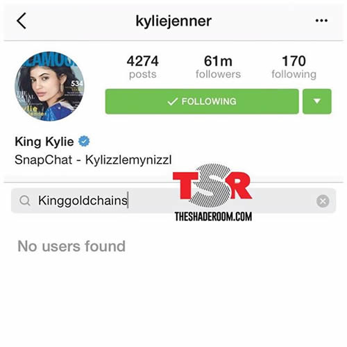 伤害! Kylie Jenner已经取消关注Tyga..而Tyga还没有行动 (图片)
