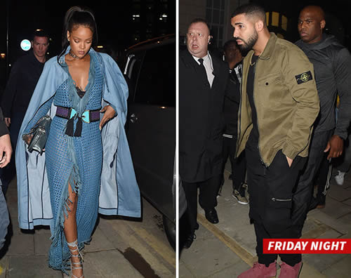 憋太久憋坏了..Rihanna和Drake难舍难分了连续四个晚上 (照片)