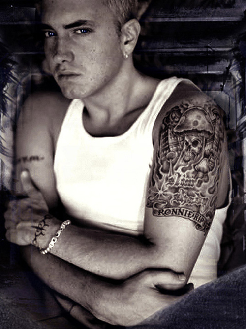 必看!! Eminem的9处纹身独家解析..非常精彩 (详细)