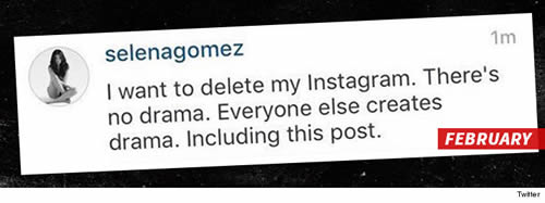 88..Justin Bieber删除了Instagram帐号..警告不是闹着玩的..前女友Selena Gomez后悔了 (详细)