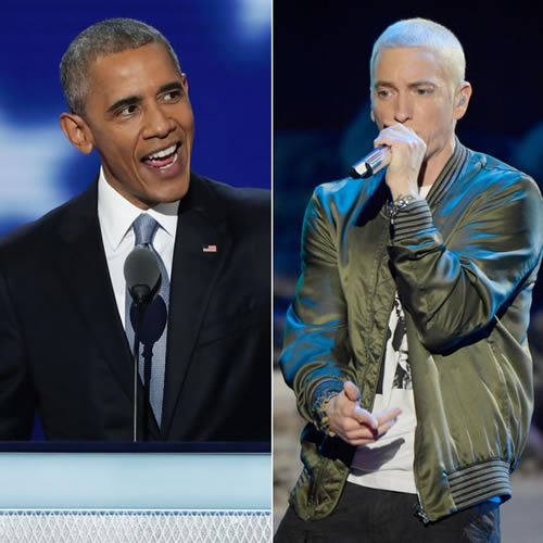 Wow!! Eminem的超级热歌Lose Yourself让美国总统奥巴马跟着摇头..他也是Stan很High (短视频)