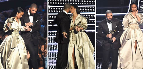 不再遮遮掩掩..Drake和女友Rihanna夜店玩亲热抚摸..好像旁边的那么多人都是空气一样 (短视频)