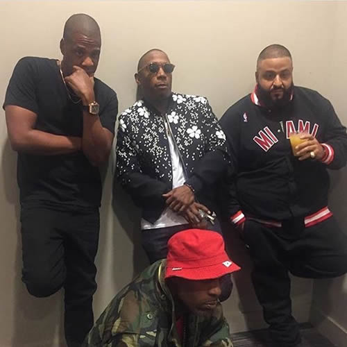 到处都是DJ Khaled..他与Jay Z, NBA巨星安东尼, Fetty Wap, DMX合影 (照片)