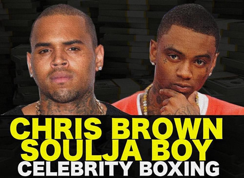 哈哈..Chris Brown和敌人Soulja Boy约架成功..人家要玩的是高端打架..Brown凶多吉少