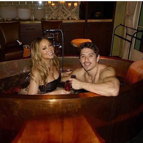 这画面..Mariah Carey情人节和私人舞者洗鸳鸯浴..Nicki Minaj接近赤裸秀身材..Blac Chyna秀巨臀 (照片)