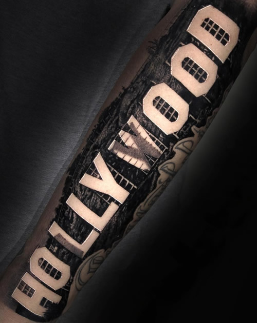 大爱好莱坞..Amber Rose在手臂上增加新纹身..超大幅 (照片)