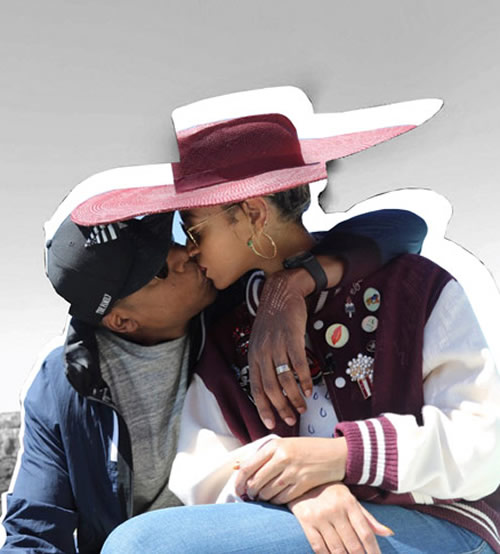 Jay Z秀恩爱? 他和妻子Beyonce罕见的接吻照片放出 (附更多虐狗照)