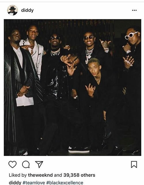 嘻哈大亨Diddy这行为引起争议..他把竖中指的卡戴珊家族两成员Kylie和Kendall给切了 (照片对比)