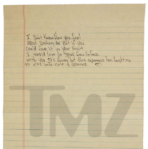 真爱啊..麦当娜紧急阻止已故前男友Tupac写给她的分手信的拍卖 (附信件照片)