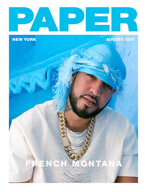 FRENCH MONTANA登上PAPER杂志封面..说做专辑没有FEATURES的艺人行为古怪