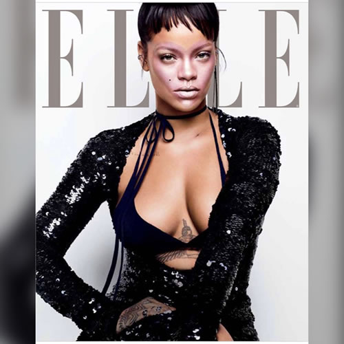 Sexy的Rihanna献身Elle杂志