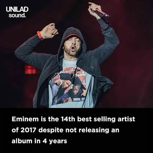 Eminem为什么是Rap God的最新原因：4年来一张专辑没发...