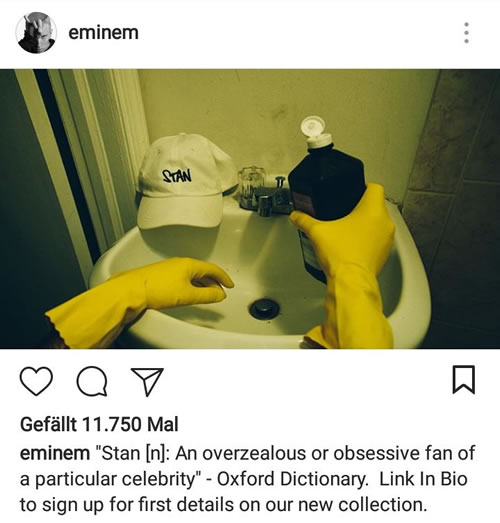 Eminem想Stan了，马上要回归的他最新在IG上放出一位Stan在干嘛? 洗池子?