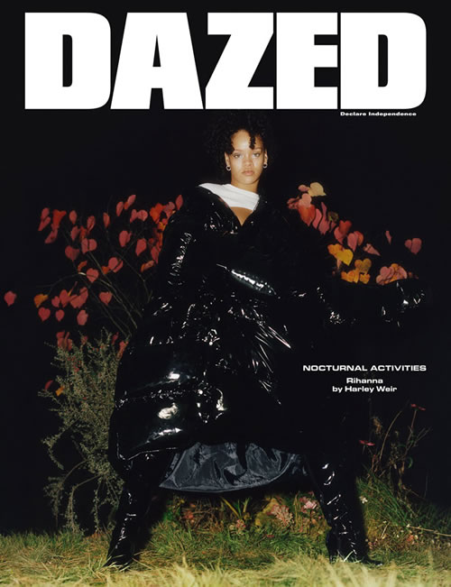 疯狂的RIHANNA昨日登上Vogue Paris杂志三张封面..今天登上DAZED杂志四张封面