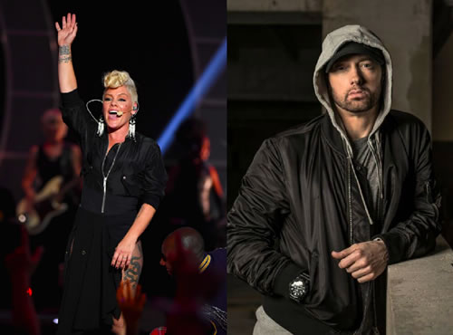 很可惜了..Eminem客串Pink的单曲Revenge的MV不会放出...