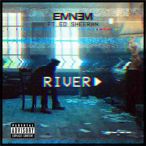 amazon放出了Eminem与Ed Sheeran合作热门单曲River可能的官方封面.. MV可以期待了... ​​​​
