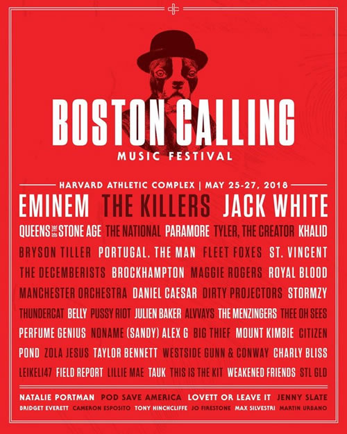 停不下来的音乐节演出..Eminem确认还会在Boston Calling表演...那么三场音乐节全部是头号嘉宾
