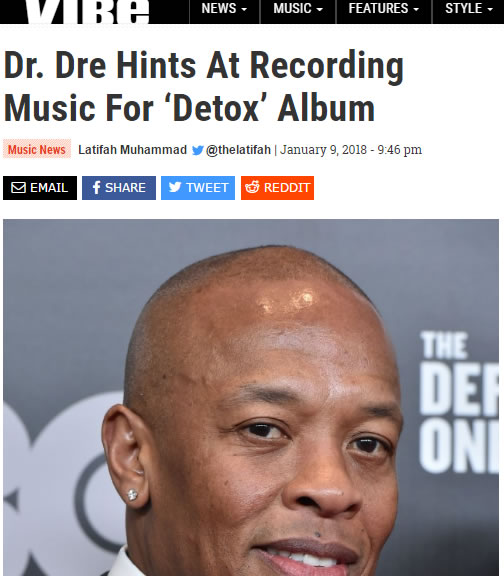 一个惊喜：Dr.Dre的Detox专辑还在做..（详细，关于Detox的历史）