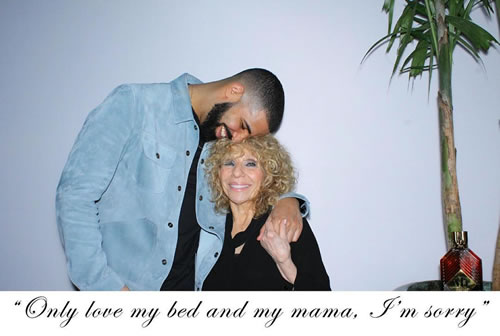 看看好儿子Drake是如何爱他老妈的..他放下手上的工作专门为伟大的母亲庆祝生日