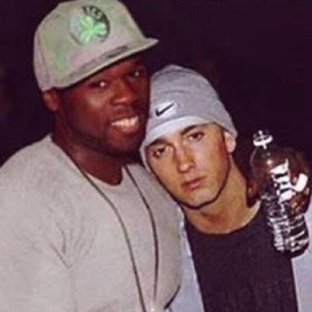 Eminem在徒弟50 Cent心目中的地位无限高..我爱死他了