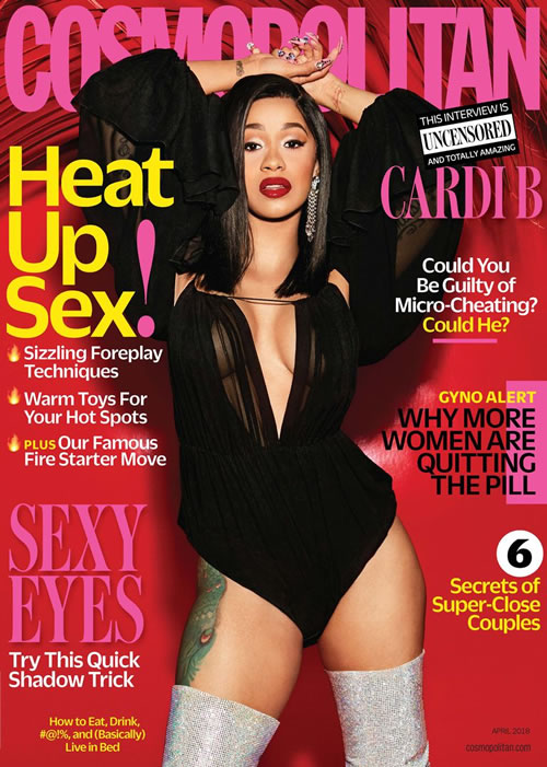Sexy的Cardi B登杂志封面并告诉人们她为什么还与出轨的未婚夫Offset在一起