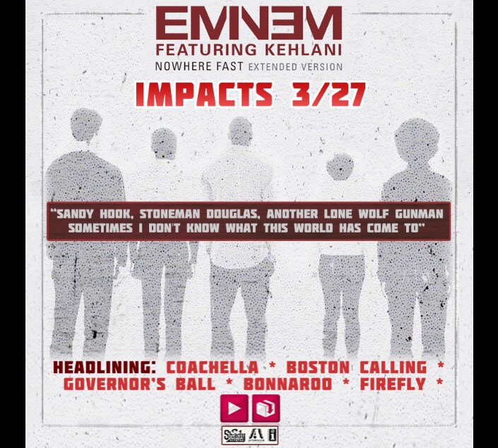 Eminem的新单曲Nowhere Fast 3月27日轰入电台
