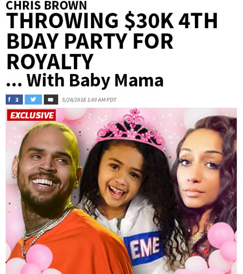 Chris Brown对女儿的付出让我很欣赏
