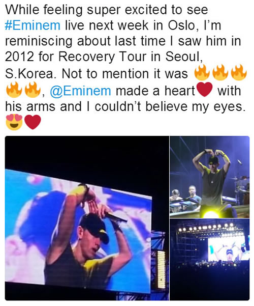 连海外的Stan都不敢相信他看到的Eminem在韩国演出时的“举动” 