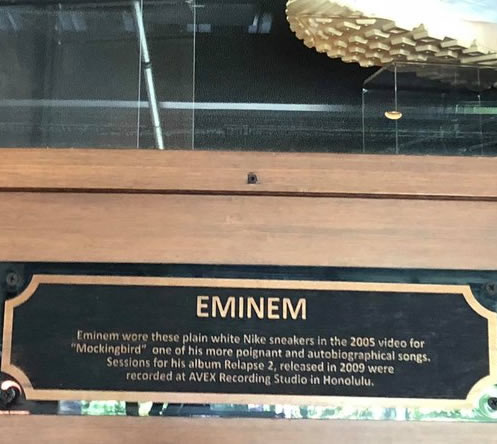 这是一双来自Eminem穿过的无价之宝鞋子...