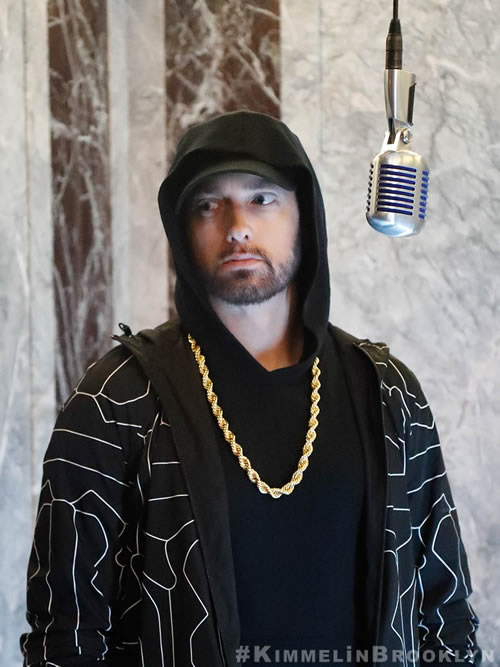 Eminem在Jimmy Kimmel节目的帅照