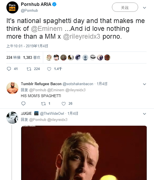 Eminem的“mom‘s spagheti”的流行程度