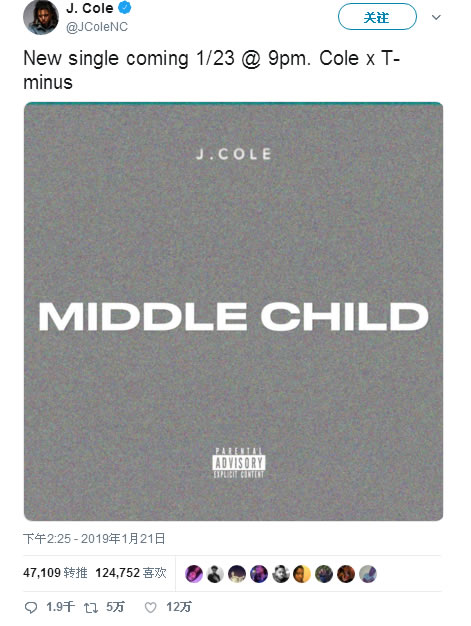 J. Cole马上带着新单曲回归...