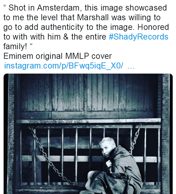 Eminem的这张“original MMLP cover”背后的故事