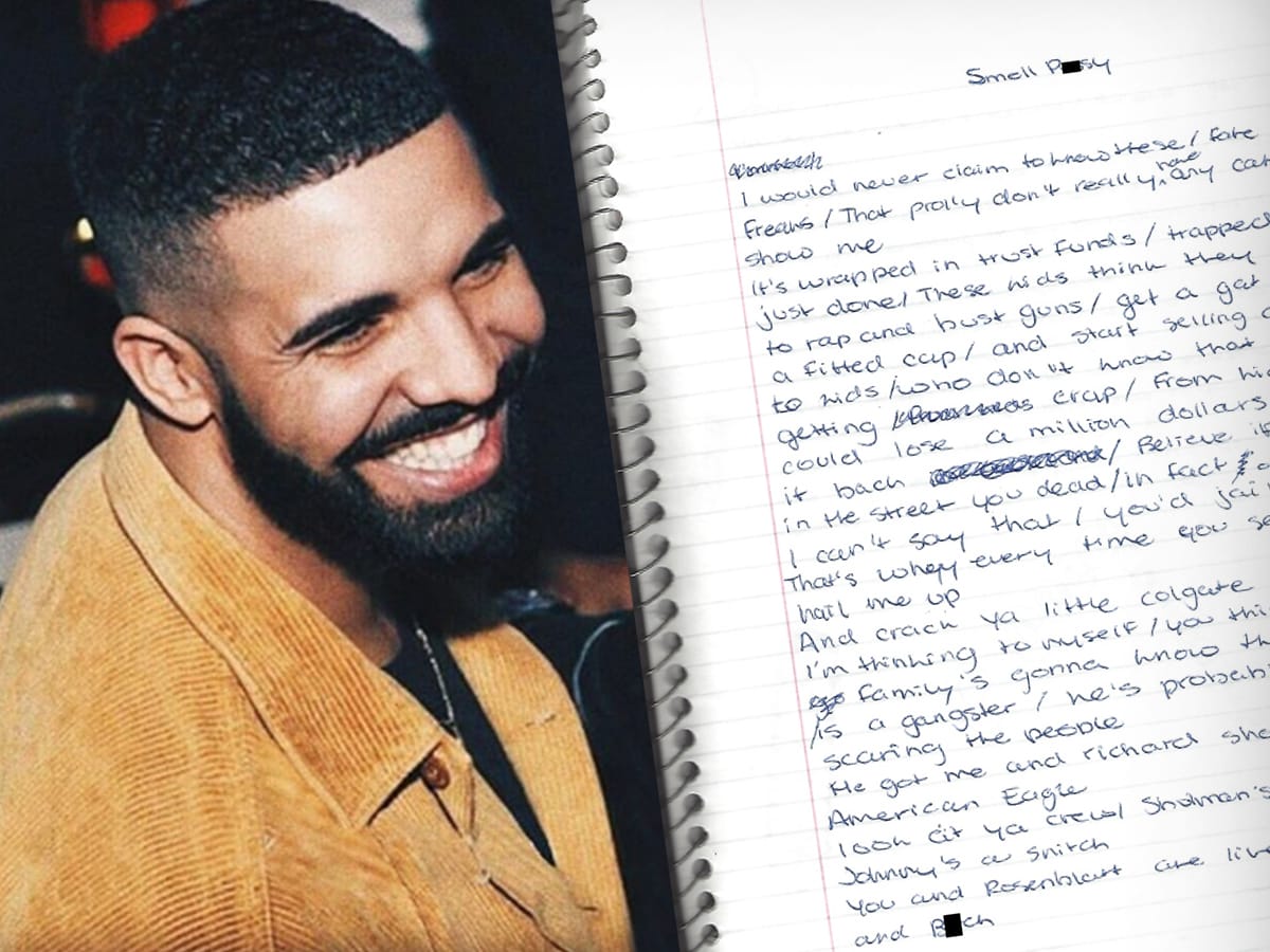 一本笔记本能卖出多少钱？Drake高中时代的歌词本要卖了，24万元 (封面+里面照片)