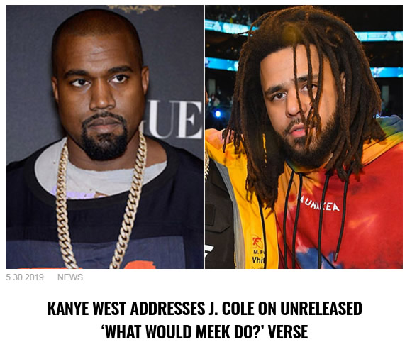 Kanye West 在歌曲回应J.Cole!!