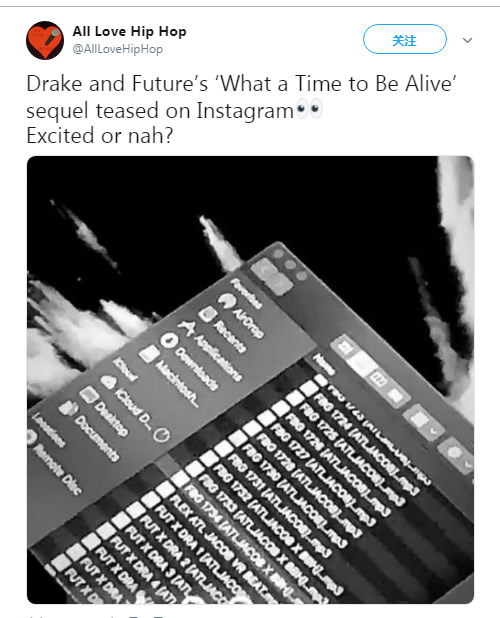 Drake和Future的联合专辑What a Time to Be Alive 2要来了？ 