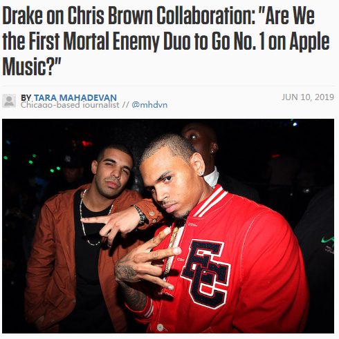 Drake和Chris Brown合作单曲创吉尼斯纪录？ 
