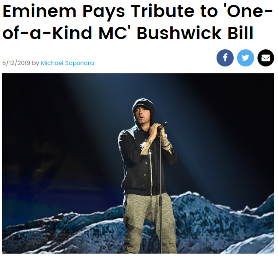 Eminem上推特致敬这位刚离世的说唱先锋团体成员