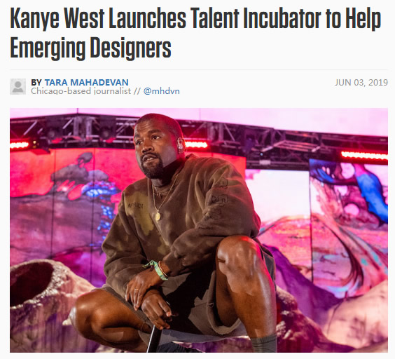 Kanye West 正式启动人才孵化器项目