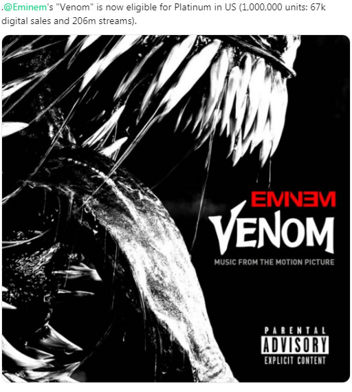 Eminem的又一首白金