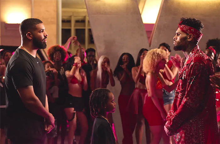 Chris Brown和Drake在No Guidance MV中舞蹈Battle..Drake跳蛇舞